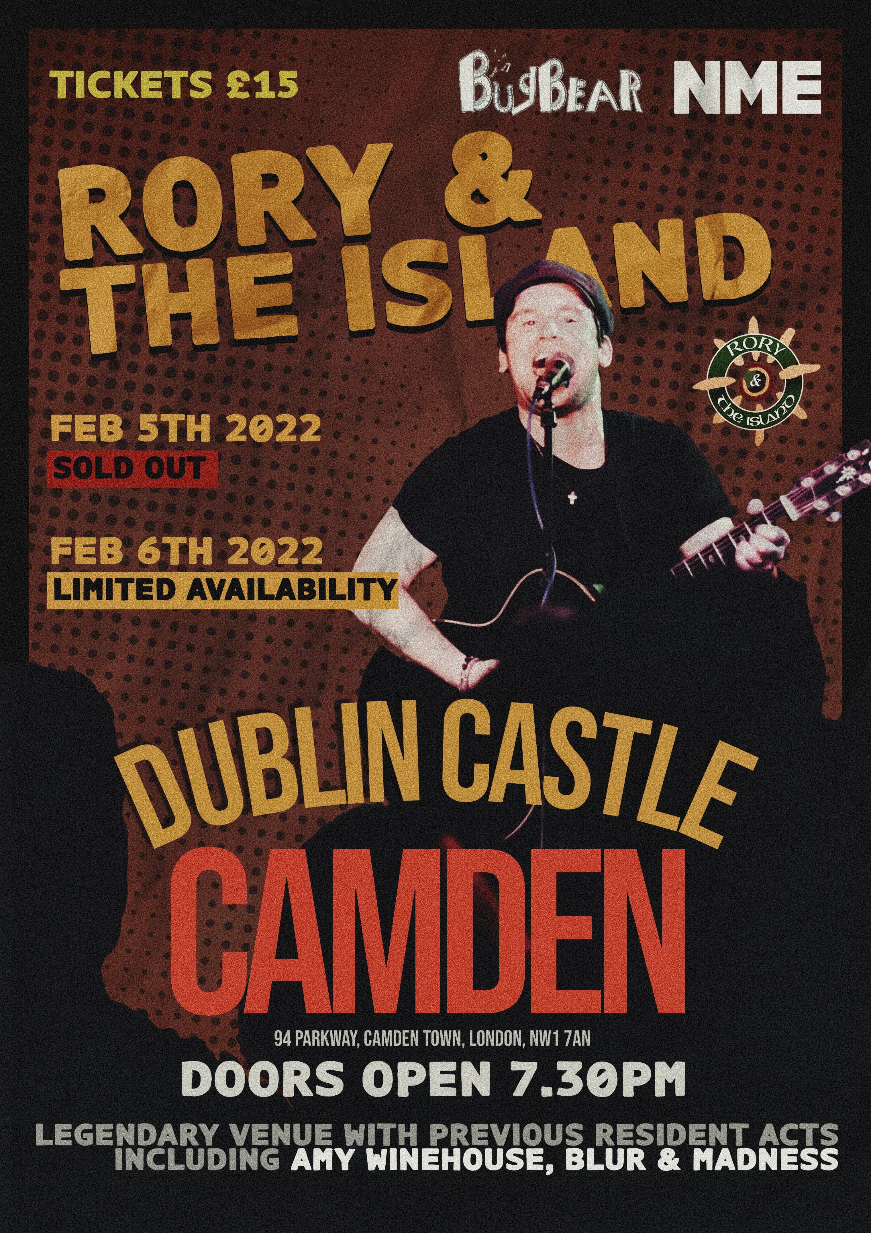 Rory & The Island Live at Dublin Castle, Camden